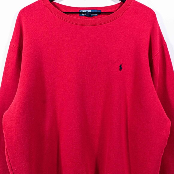 Polo Ralph Lauren Pony Sweatshirt Crewneck Large VTG 90s Streetwear Preppy - Picture 3 of 9